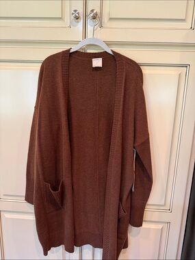 Kerisma Gwyneth Long Cardigan Espresso NWT size small/medium